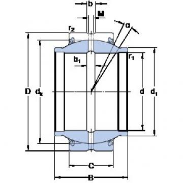 45 mm x 68 mm x 40 mm  SKF GEM 45 ES-2RS محامل عادي