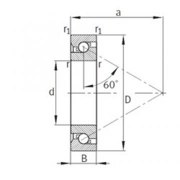 30 mm x 62 mm x 16 mm  FAG 7602030-TVP فحوى الكرات