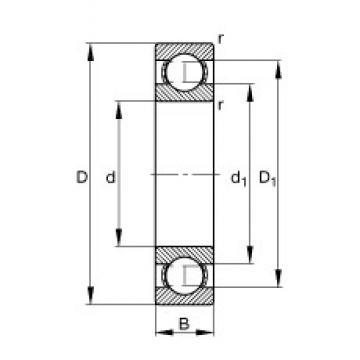 200 mm x 310 mm x 51 mm  FAG 6040-M الكرات الأخدود العميق