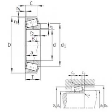 77,788 mm x 121,442 mm x 23,012 mm  FAG K34306-34478 تناقص الأسطوانة المحامل