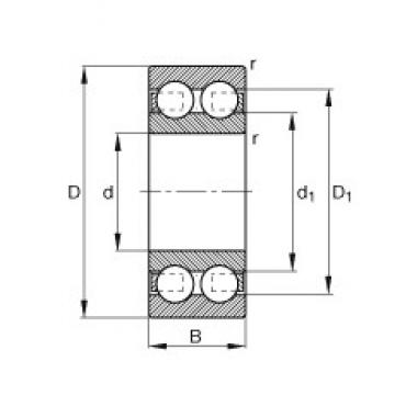 45 mm x 85 mm x 23 mm  FAG 4209-B-TVH الكرات الأخدود العميق