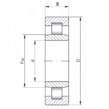 340 mm x 520 mm x 82 mm  ISO NU1068 محامل أسطوانية