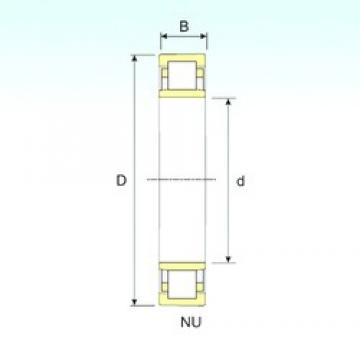 380 mm x 680 mm x 175 mm  ISB NU 2276 محامل أسطوانية