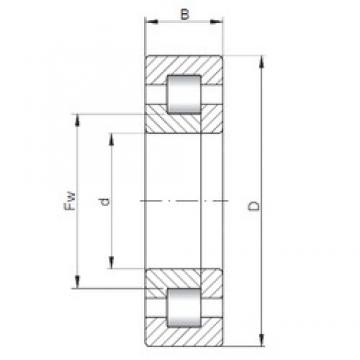 360 mm x 540 mm x 82 mm  ISO NUP1072 محامل أسطوانية