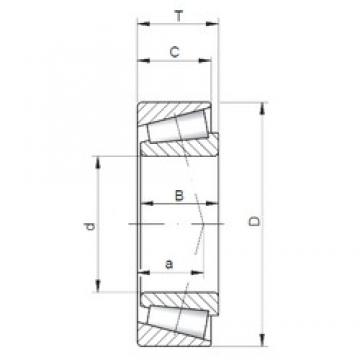 44,45 mm x 83,058 mm x 25,4 mm  ISO 25580/25522 تناقص الأسطوانة المحامل