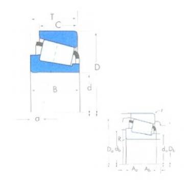 187,325 mm x 269,875 mm x 55,562 mm  Timken M238849/M238810 تناقص الأسطوانة المحامل