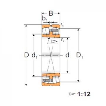 50 mm x 90 mm x 23 mm  FBJ 22210K محامل كروية