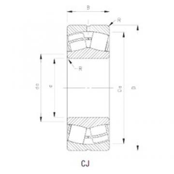 100 mm x 215 mm x 73 mm  Timken 22320CJ محامل كروية