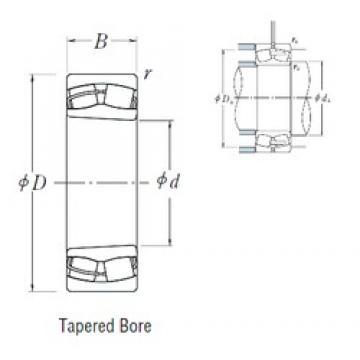 90 mm x 160 mm x 52,4 mm  NSK 23218CKE4 محامل كروية