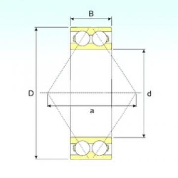 30 mm x 72 mm x 30,2 mm  ISB 3306 ATN9 الاتصال الكرات الزاوي