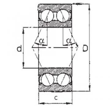 70 mm x 125 mm x 39,688 mm  FBJ 5214-2RS الاتصال الكرات الزاوي