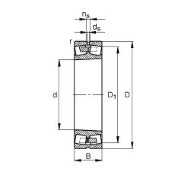 420 mm x 760 mm x 272 mm  FAG 23284-B-K-MB محامل كروية