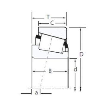 42,875 mm x 80,167 mm x 25,4 mm  Timken 26886/26820 تناقص الأسطوانة المحامل