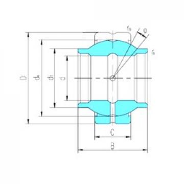 69,85 mm x 111,125 mm x 104,775 mm  LS GEWZ69ES-2RS محامل عادي