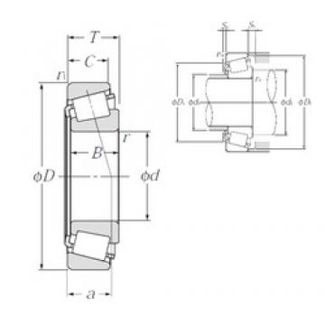 300 mm x 460 mm x 100 mm  NTN 32060XU تناقص الأسطوانة المحامل