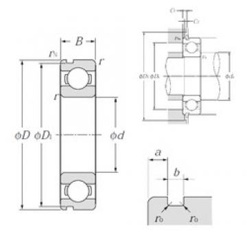 80 mm x 100 mm x 10 mm  NTN 6816N الكرات الأخدود العميق