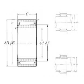 30 mm x 45 mm x 17 mm  NTN NAO-30×45×17 محامل إبرة الأسطوانة