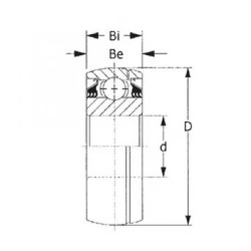 49,225 mm x 90 mm x 30,175 mm  CYSD GW210PPB2 الكرات الأخدود العميق