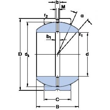 101.6 mm x 177.8 mm x 107.315 mm  SKF GEZH 400 ES محامل عادي