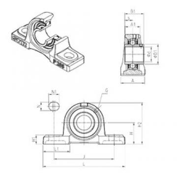 SNR UCP324 تحمل وحدات