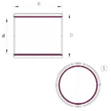 15,875 mm x 18,258 mm x 19,05 mm  INA EGBZ1012-E40 محامل عادي