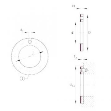 INA EGW10-E40 محامل عادي