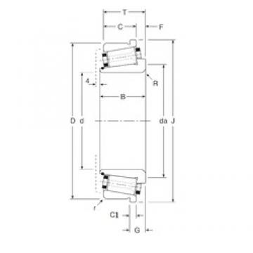 35 mm x 72 mm x 26 mm  Gamet 100035/100072C تناقص الأسطوانة المحامل