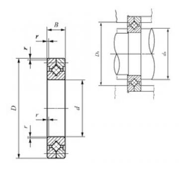 200 mm x 295 mm x 35 mm  IKO CRB 20035 المحامل الدوارة الاتجاه