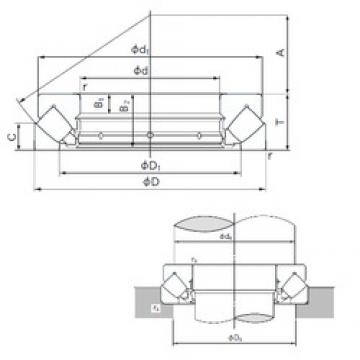 130 mm x 270 mm x 31 mm  NACHI 29426E المحامل الدوارة الاتجاه