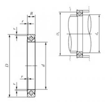 110 mm x 126 mm x 8 mm  IKO CRBS 1108 A UU المحامل الدوارة الاتجاه