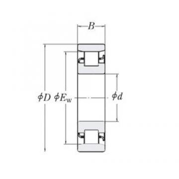 190,5 mm x 368,3 mm x 69,85 mm  RHP MRJ7.1/2 محامل أسطوانية