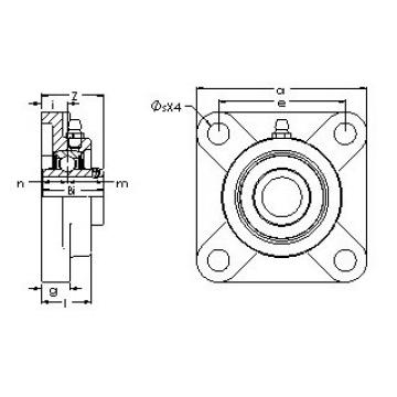 AST UCF 207-20G5PL تحمل وحدات