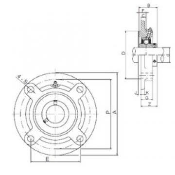 75 mm x 160 mm x 77,8 mm  ISO UCFC215 تحمل وحدات