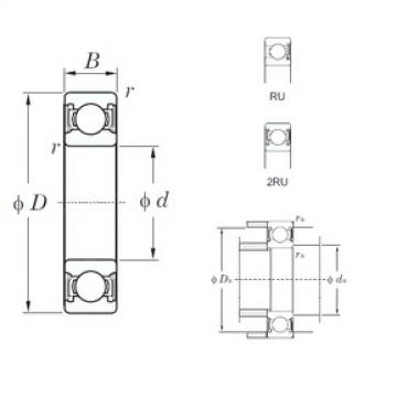 75 mm x 105 mm x 16 mm  KOYO 6915-2RU الكرات الأخدود العميق