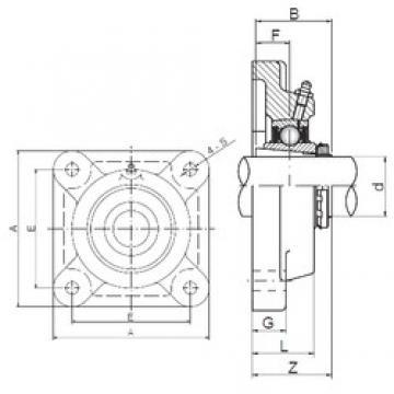 ISO UKF205 تحمل وحدات