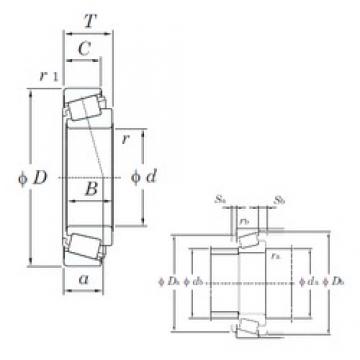 25,4 mm x 64,292 mm x 21,432 mm  KOYO M86643R/M86610 تناقص الأسطوانة المحامل