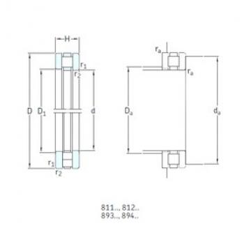 150 mm x 300 mm x 30 mm  SKF 89430M المحامل الدوارة الاتجاه