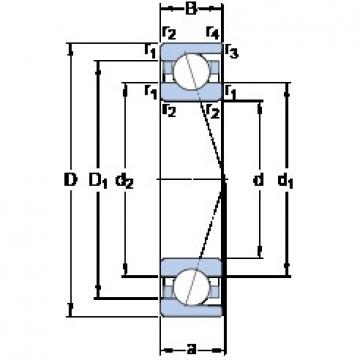 12 mm x 32 mm x 10 mm  SKF 7201 CD/HCP4A الاتصال الكرات الزاوي