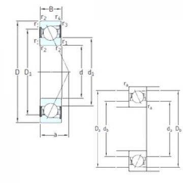 30 mm x 62 mm x 16 mm  SKF SS7206 CD/P4A الاتصال الكرات الزاوي