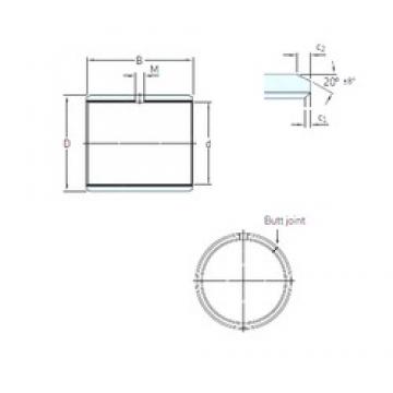 25,4 mm x 28,575 mm x 25,4 mm  SKF PCZ 1616 E محامل عادي