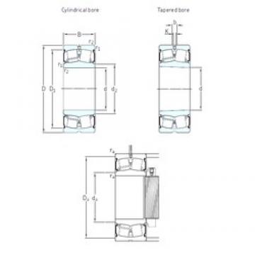 110 mm x 170 mm x 45 mm  SKF 23022-2CS/VT143 محامل كروية