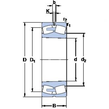 1180 mm x 1660 mm x 475 mm  SKF 240/1180 CAK30F/W33 محامل كروية