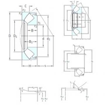 800 mm x 1360 mm x 213 mm  SKF 294/800EF المحامل الدوارة الاتجاه