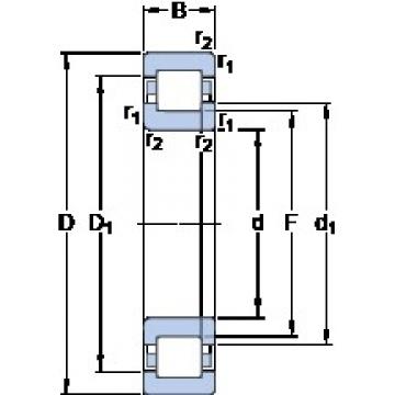 320 mm x 440 mm x 72 mm  SKF 313450 B فحوى الكرات