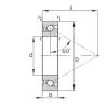 30 mm x 62 mm x 16 mm  FAG 7602030-TVP فحوى الكرات