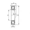 100 mm x 150 mm x 24 mm  FAG B7020-E-T-P4S الاتصال الكرات الزاوي