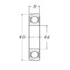 180 mm x 250 mm x 33 mm  CYSD 6936N الكرات الأخدود العميق