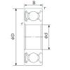 25 mm x 62 mm x 17 mm  NACHI 6305NKE الكرات الأخدود العميق