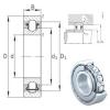 45 mm x 85 mm x 19 mm  INA BXRE209-2Z محامل إبرة الأسطوانة