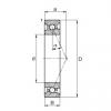 85 mm x 120 mm x 18 mm  FAG HS71917-E-T-P4S الاتصال الكرات الزاوي